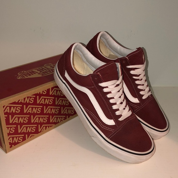 Vans Other - Vans Old Skool Burgundy/White